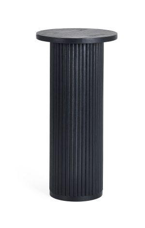 Louis Fluted Drinks Table - Black