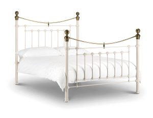 Victoria 150cm King Bed - Stone White