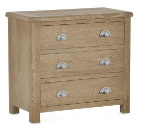Memphis Limed Oak 3 Drawer Chest