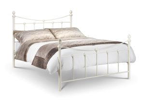 Rebecca 135cm Double Bed - Stone White