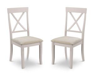 Set Of 2 Davenport Elephant Grey Dining Chairs