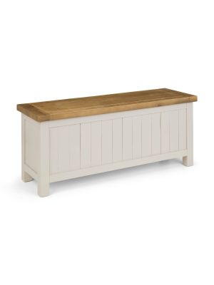Aspen Storage Bench - Grey Wash