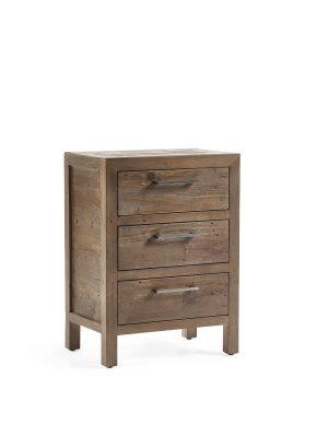 Heritage 3 Drawer Bedside