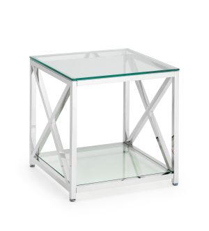 Miami Lamp Table - Silver