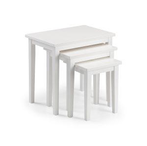 Cleo Nest Of Tables - Pure White Finish