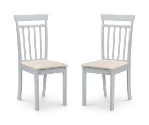 Set Of 2 Coast Grey Dining Chairs