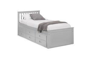 Maisie Bed With Underbed And Drawers - Dove Grey