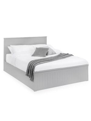 Maine Ottoman Storage 135cm Double Bed - Dove Grey