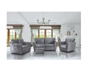 Indigo Fabric 3 Seater Sofa 2 Seater & Armchair Combinations