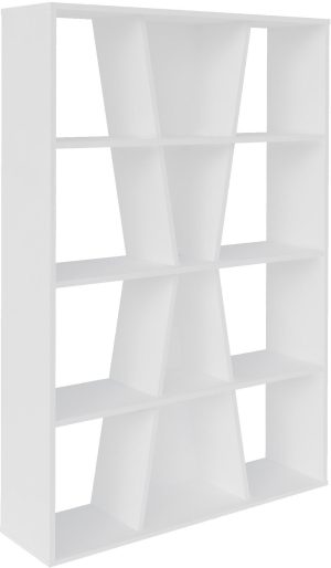NAPLES MEDIUM BOOKCASE WHITE 300 306 044 2