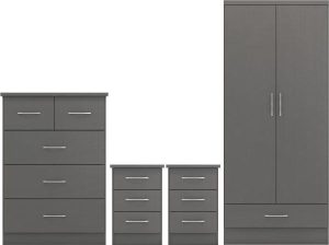 NEVADA 2 DOOR 1 DRAWER WARDROBE BEDROOM SET 3D EFFECT GREY 2021 100 108 030 01 scaled 1 600x448