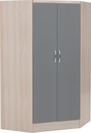 NEVADA 2 DOOR CORNER WARDROBE GREY GLOSSLIGHT OAK EFFECT VENEER 2023 100 101 178 01 scaled 1