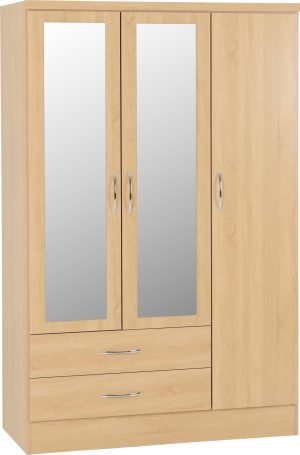 NEVADA 3 DOOR 2 DRAWER WARDROBE SONOMA OAK EFFECT 2020 01 100 101 101 scaled 1