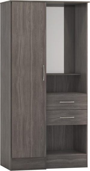 NEVADA VANITY 1 DOOR WARDROBE BLACK WOOD GRAIN 2021 100 101 154 1 scaled 1