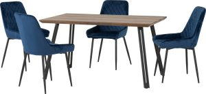 Quebec Straight Edge Dining Set with Avery Chairs