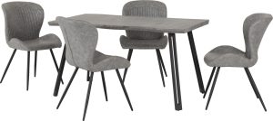 QUEBEC WAVE EDGE DINING SET CONCRETE EFFECTGREY PU 2021 400 401 252 01 scaled 1