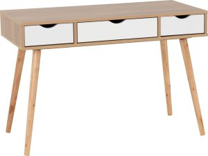 SEVILLE 3 DRAWER CONSOLE TABLE WHITE GLOSSLIGHT OAK EFFECT VENEER 2023 300 304 022 01 scaled 1