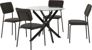 Sheldon Round Glass Top Dining Set