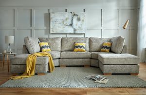 Nova U Shape Fabric Corner Sofa