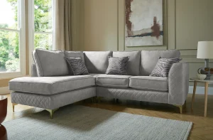 Mayfair main 2 corner chaise whisper silver